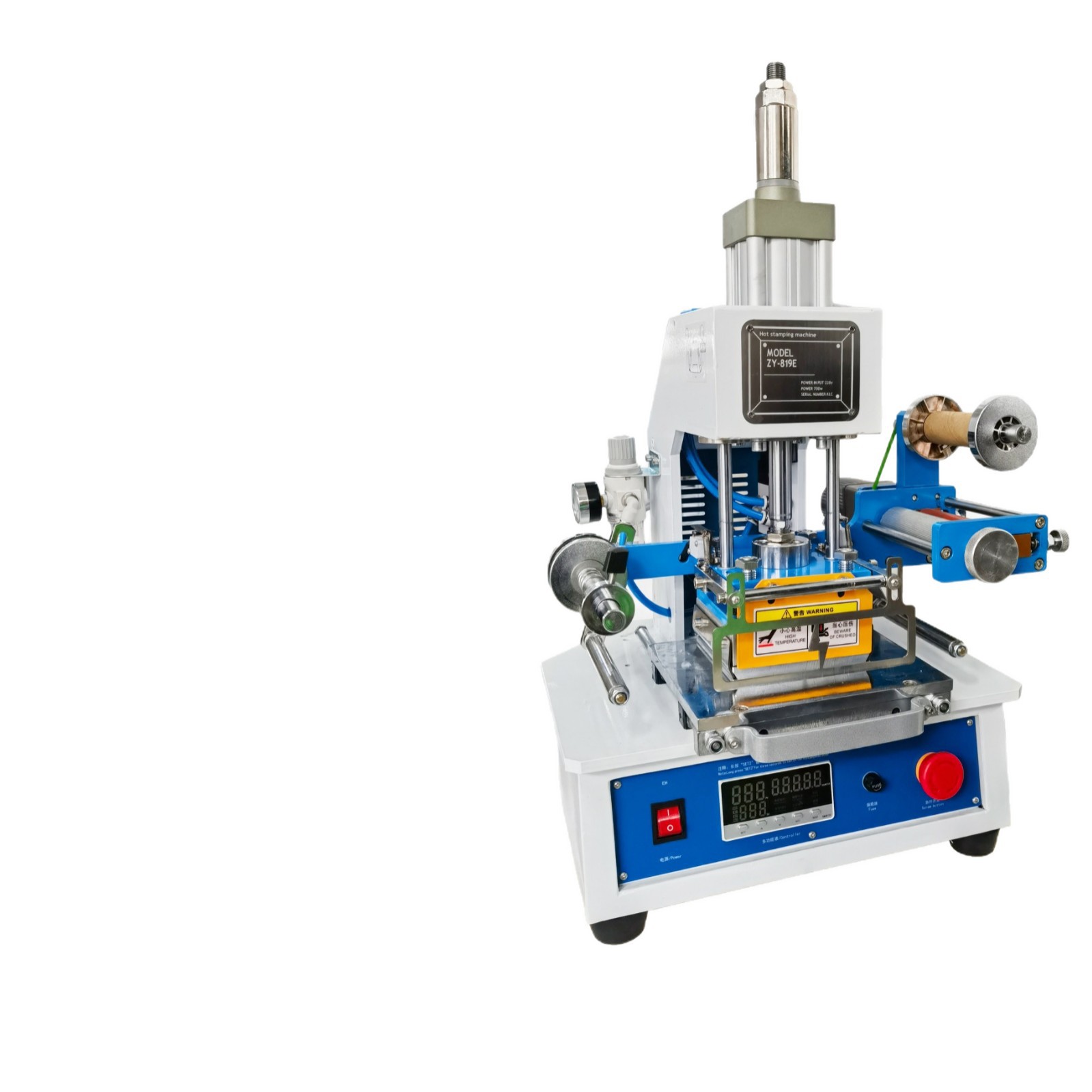 Pneumatic Hot Stamping Machine with Embossed Safety Design, Hot Stamping Machine for Crafts, Direct Sales from Manufacturer, Mold
