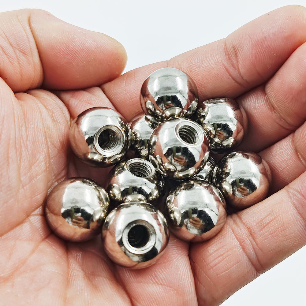 17mm diameter ball turn 1/4 screw hole ball hole mobile phone clamp flat clamp Universal arm metal adapter steel ball head