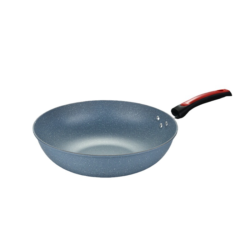 Factory Direct Supply of Fine Iron Medical Stone Non-Stick Pan, Thickened, Less Oil Smoke, Wok, Gas Stove, Universal Gift Pot Set