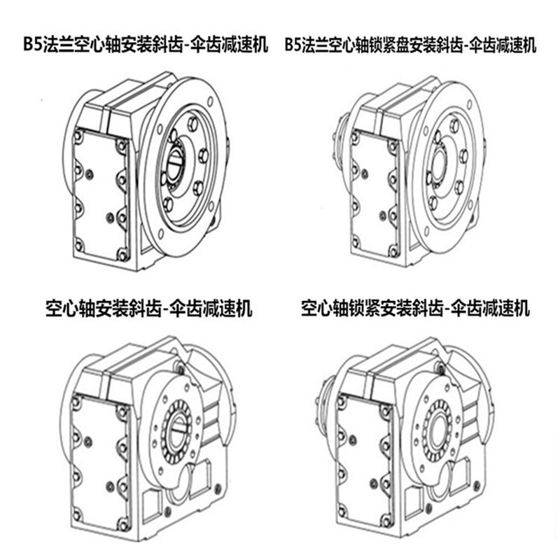 Dual-Axis Output Reducer K107Dm225M4Be K107Dm225S4Hf K107Dr100M4Bmg/Hr