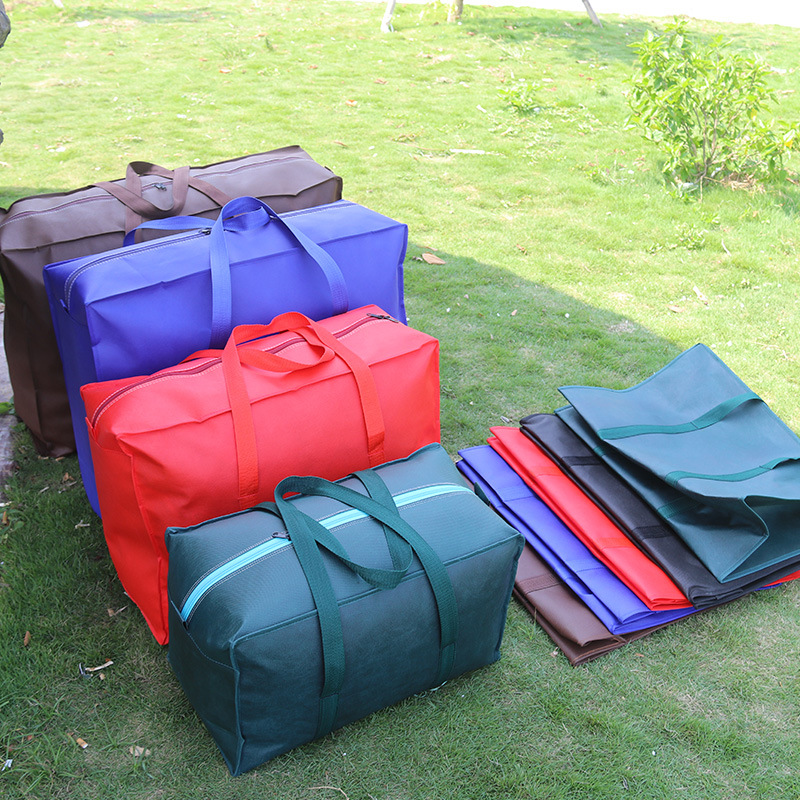 Extra Large Woven Bag Moving Bag Ultra-Thick Non-Woven Cloth Luggage Packing Bag Waterproof Storage Snakeskin Bag Zhaozhisun