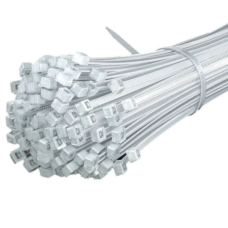 Samzhe 2.5*150Mmzd-11 Self-Locking Black Strap Wire White Cable Tie Cable Management