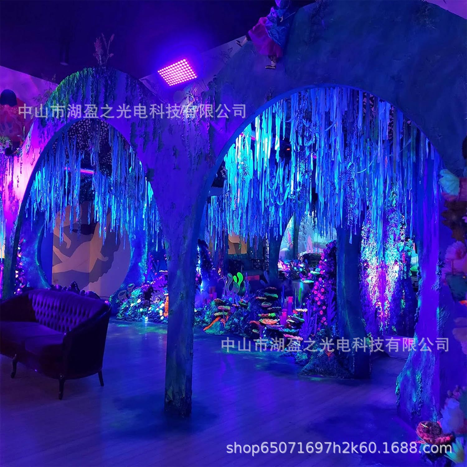 LED фиолетовая лампа УФ затвердевания 50 светодиодов/96 светодиодов сценическая атмосферная лампа флуоресцентный светильник для вечеринки USB 5V