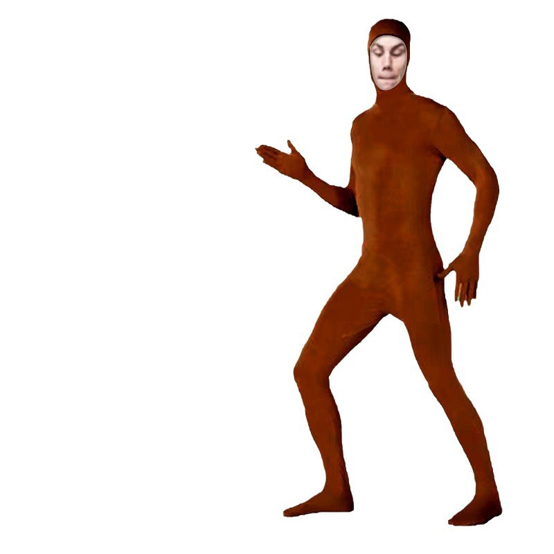 Halloween Invisibility Man in Black Costume cos Ninja Invisible Man Adult Tights Stage Performance Costume