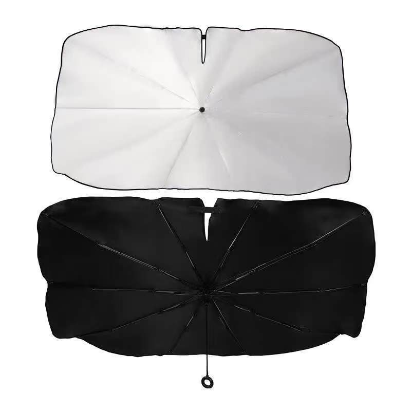 Pull rope car front shield sunshade insulation anti-ultraviolet car windshield cover pull ring sunscreen