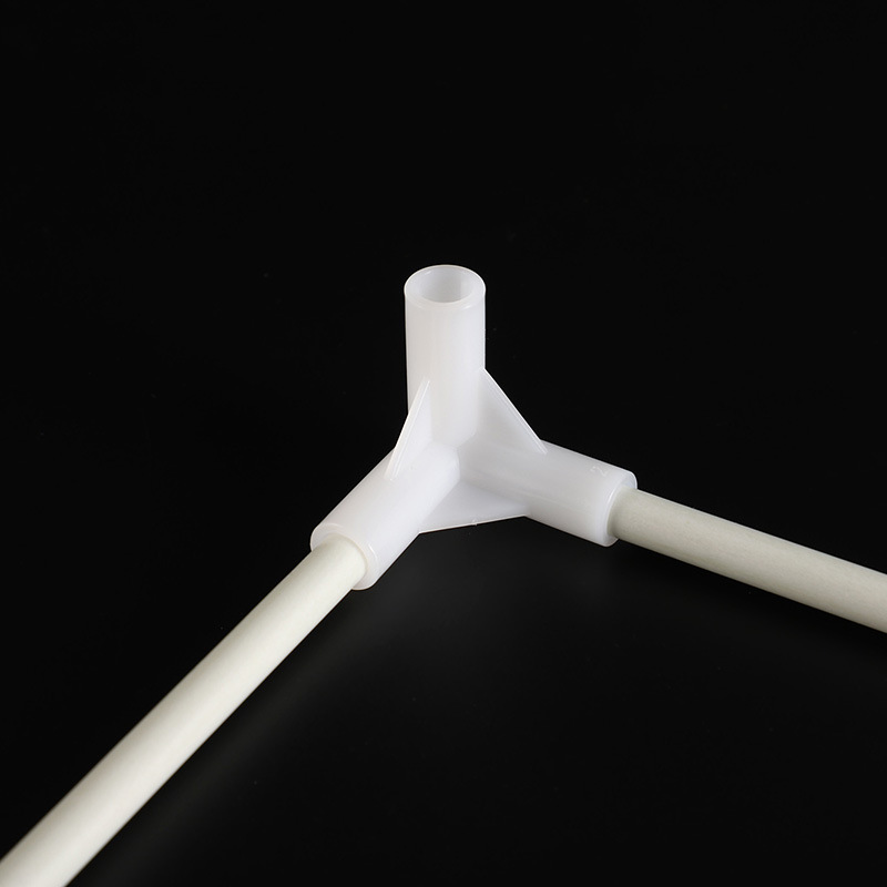 Manufacturers supply takeaway box tee 8mm plastic tee glass fiber rod tee incubator 8.5mm right angle tee