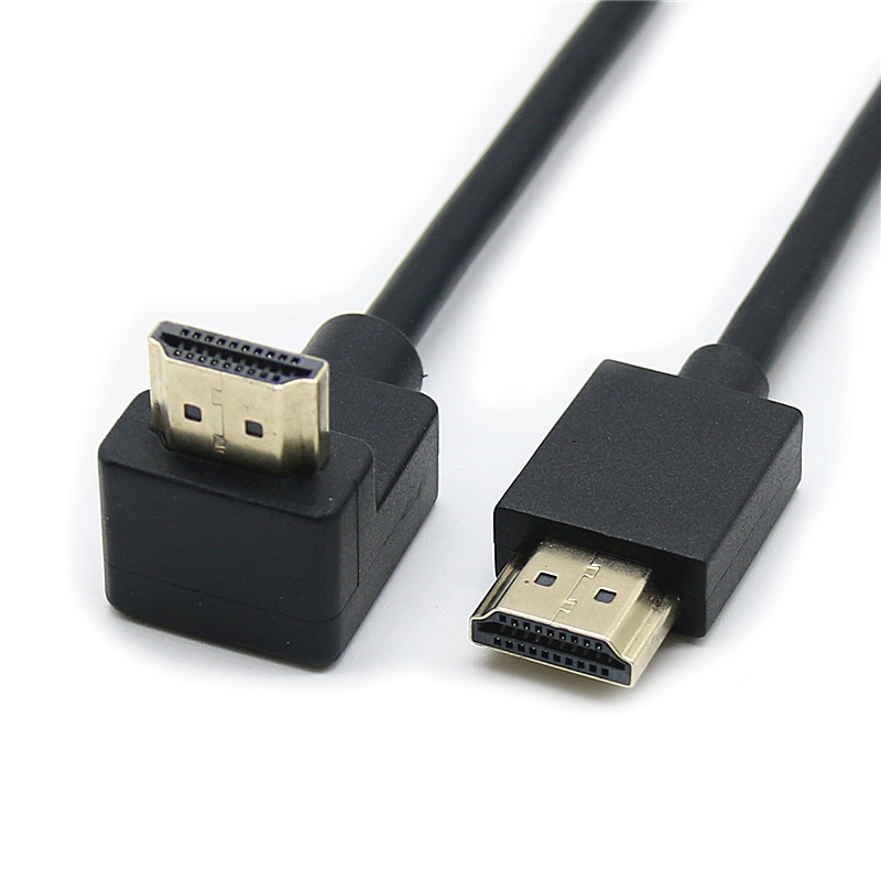 HDMI Cable Version 2.0 4K60Hz Tv Computer Monitor HDMI High-Definition Cable Adapter Can Be Bent Up, Down, Left, and Right