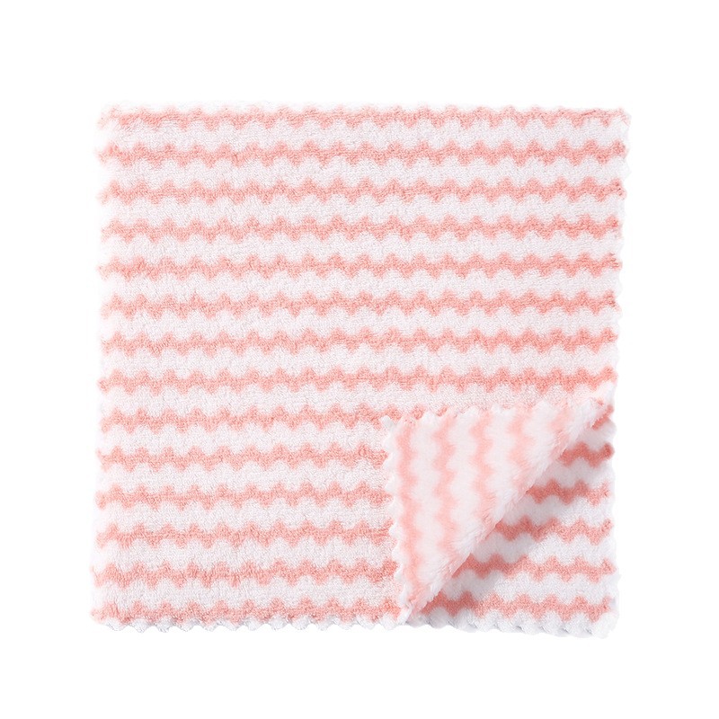 Water Ripple Absorbent, Not Easy to Shed Lint, Dishwashing Cloth, Kitchen Rag, Cleaning Towel, Household Lint-Free Waffle Strong Suction