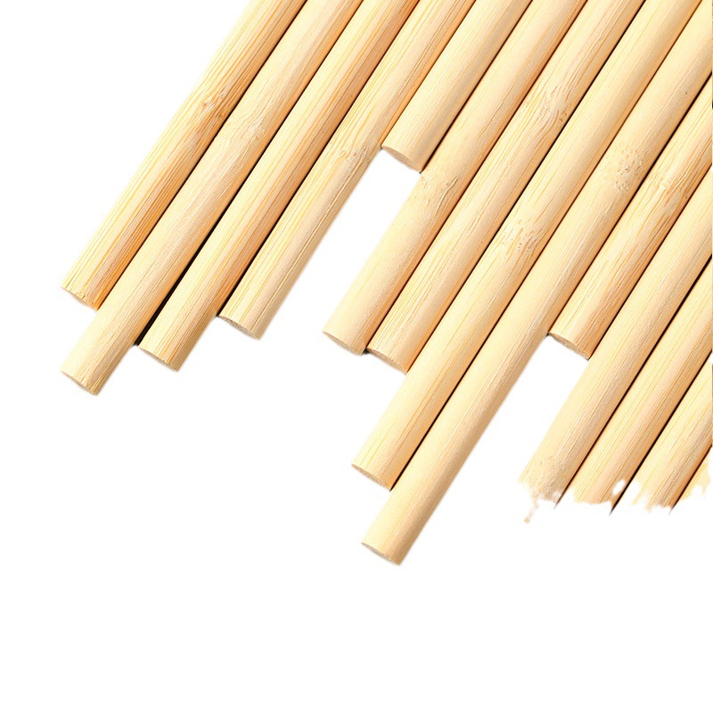 Factory Bamboo Stick Bamboo Stick Bamboo Stick Handmade diy6mm Flat Head Bamboo Stick 10mm Bamboo Stick Bamboo Stick Bamboo Stick Small Wooden Stick