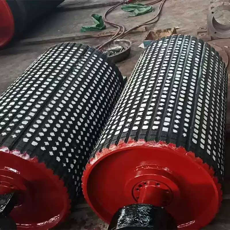 Ceramic Drum Rubber-Coated Special Wear-Resistant Rubber Sheet Mining Conveyor Accessories Flame-Retardant Semi-Vulcanized Ceramic Rubber Sheet