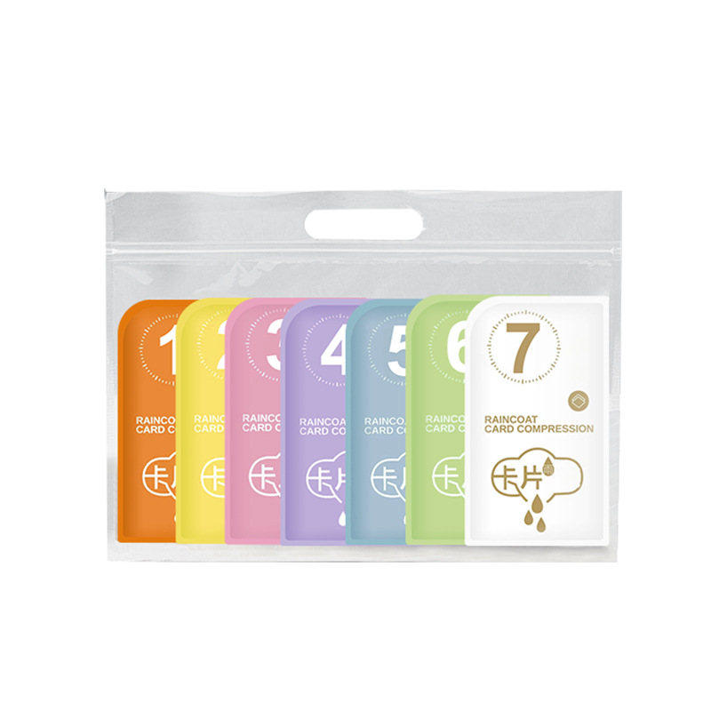 Card disposable raincoat children adult lengthened thickened body rainstorm outdoor travel hiking poncho wholesale