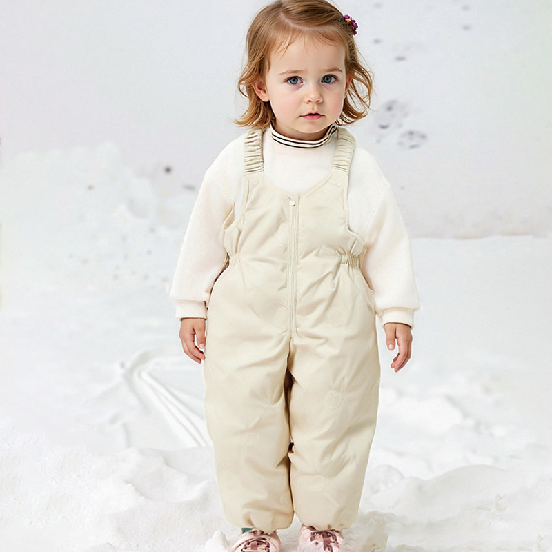 Теплые комбинезоны для мальчиков и девочек, зимние, утепленные, 2025 года, новый стиль