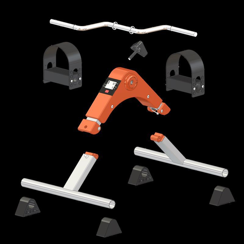 Mini Indoor Bicycle for Elderly Stroke and Hemiplegia Rehabilitation Training, Foldable Exercise Bike for Leg Training