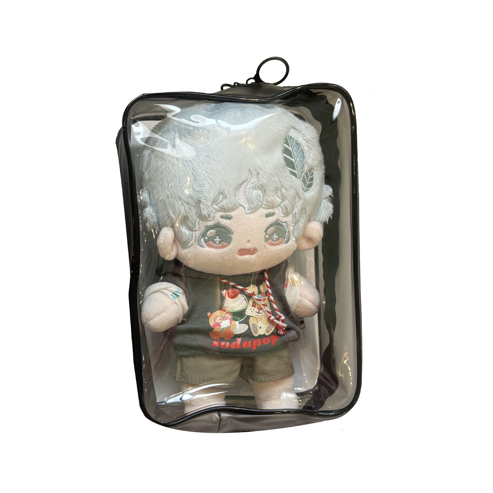 Baby Bag 20cm Cotton Doll Pain Bag Transparent Baby Bag Handmade Baby Blind Box Outing Baby Bag Pvc Dustproof Storage