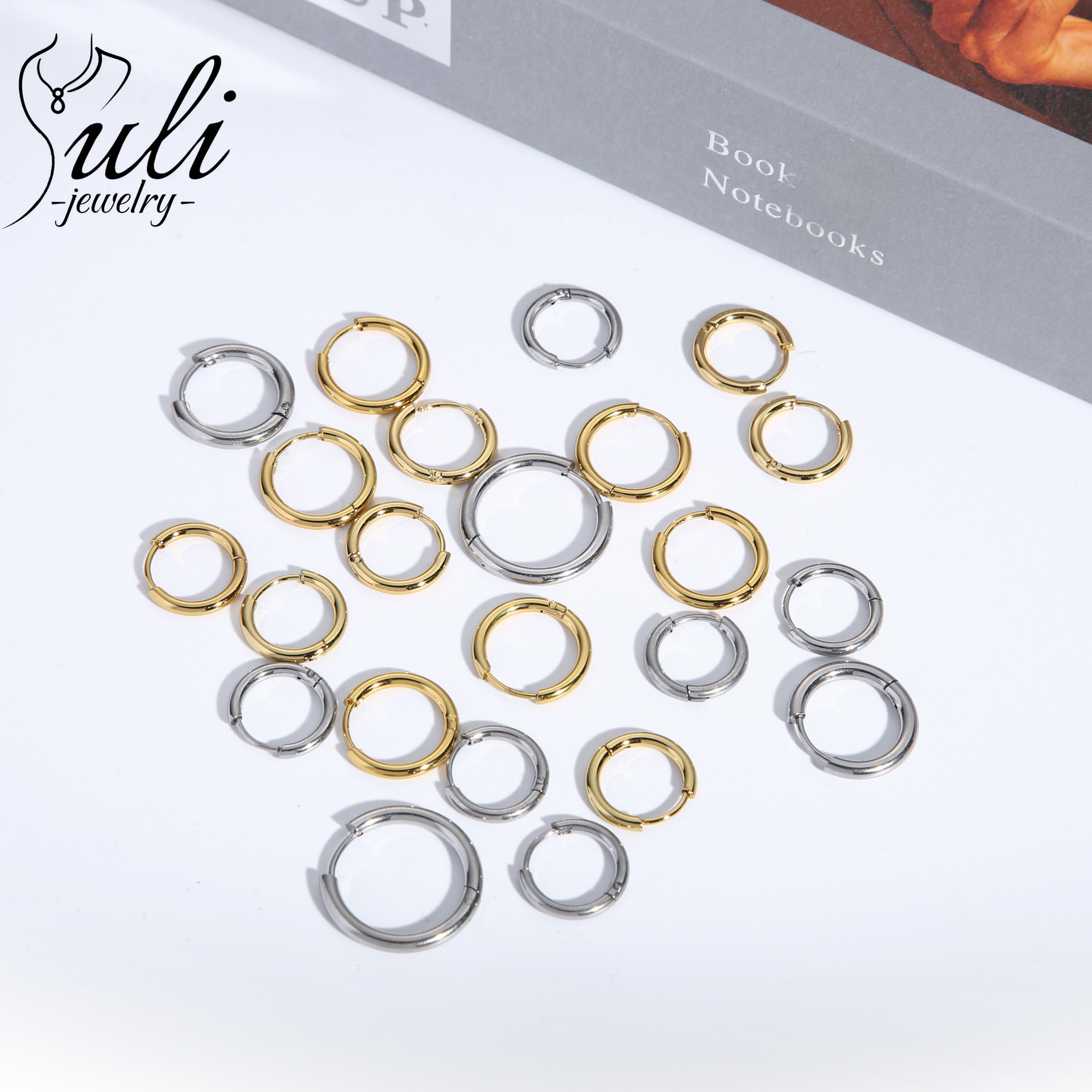 Классические повседневные металлические серьги для женщин, корейские простые индивидуальные универсальные серьги