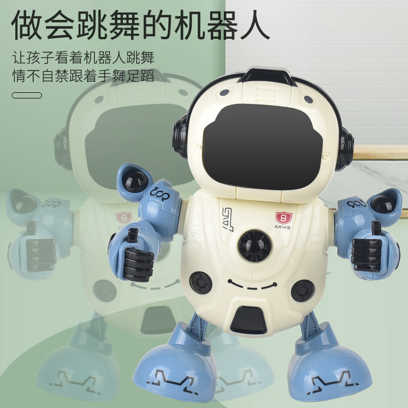 Cross-Border electric intelligent robot toy New early education universal sound and light mechanical War police Net red Superman toy