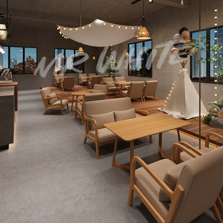 Ткань с высокоэластичным поролоном, удобный и элегантный, диван для кафе, грязеотталкивающий, комплект для молочного чая