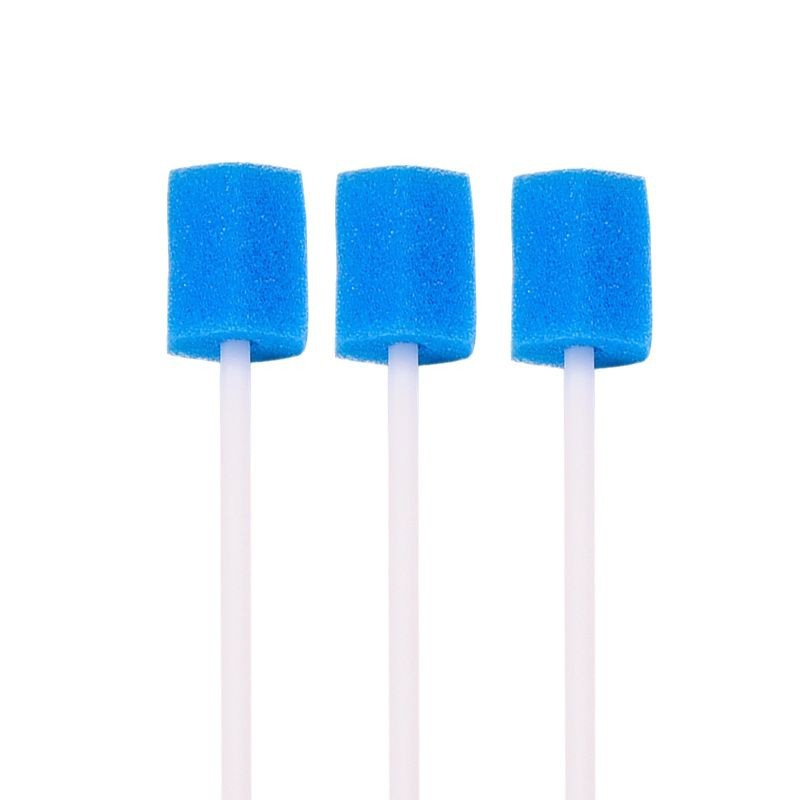 Disposable Oral Care Cleaning Sponge Stick Sponge Pick Cleaning Care Sponge Stick 100 Bags of Disinfectant Brushes