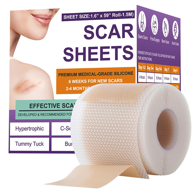 Cross-Border Skin Care Silicone Scar Removal Strips Soothes Skin Scars, Fever and Scald Skin Scars Cream