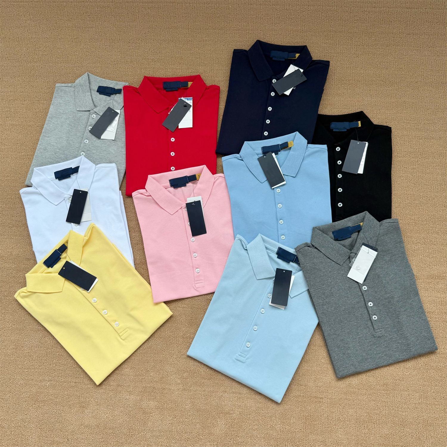 RL Ruff Pony Embroidered Five-grain Short-sleeved Polo Shirt Summer Women