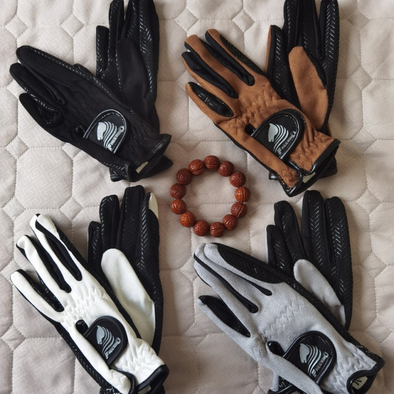 Перчатки T1M для верховой езды замшевые четырехсезонные для взрослых унисекс износостойкие противоскользящие