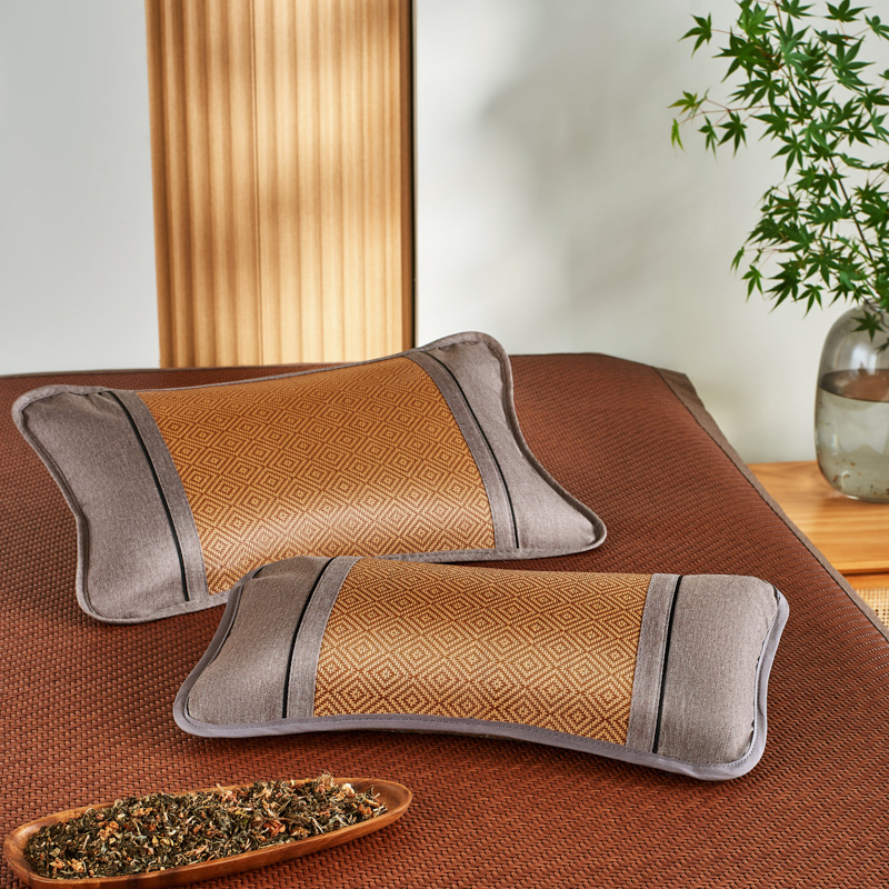 Летняя охлаждающая подушка для взрослых, подушка с гречневой оболочкой, ротанговая подушка, охлаждающая подушка для студентов