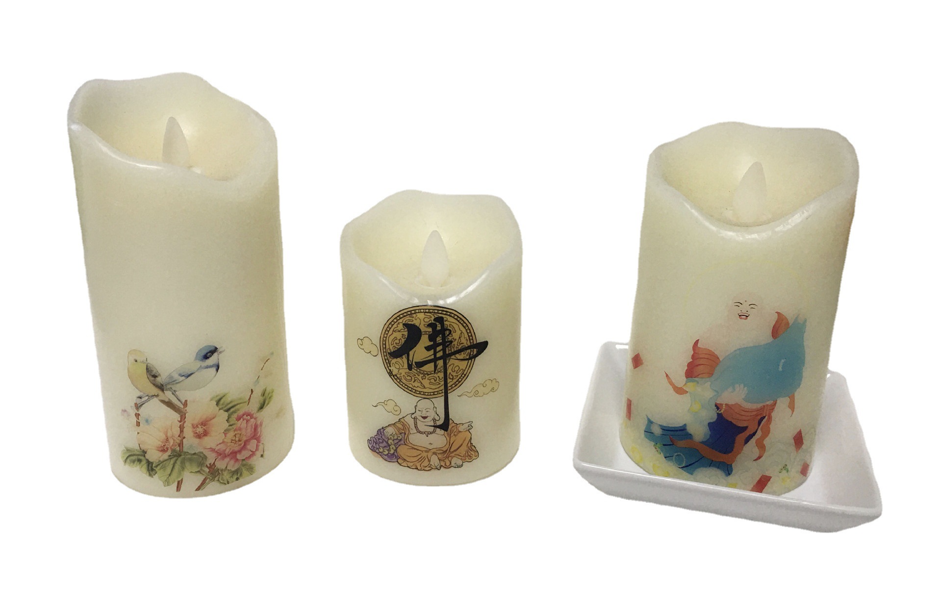 УФ печать 3D рельефный узор светодиодный восковой цилиндр колонка полный вариант цифровой печати логотипа струйная печать