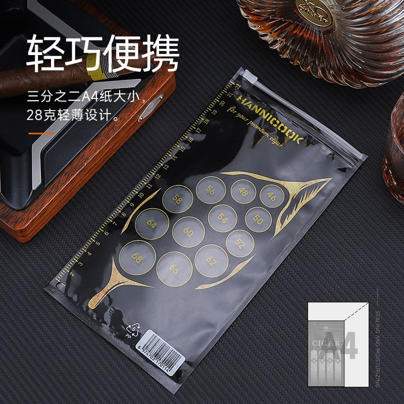HANNICOOK Hannikuk cigar special moisturizing bag convenient five pack pull bone bag moisturizing bag wholesale