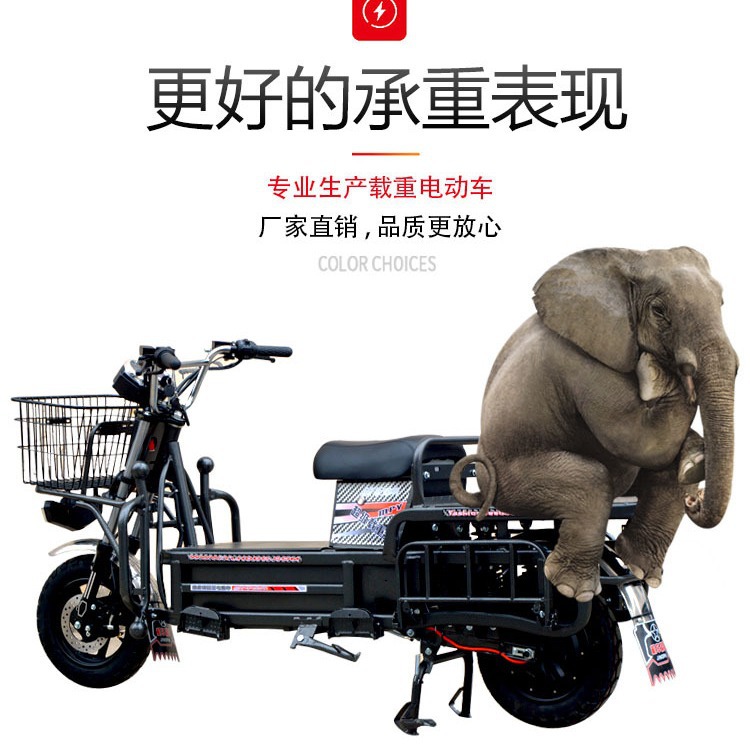 Loader Electric Motorcycle 60V72V Battery Car Long-Distance Running King Takeaway Cargo Express Delivery Hercules Road Fighter