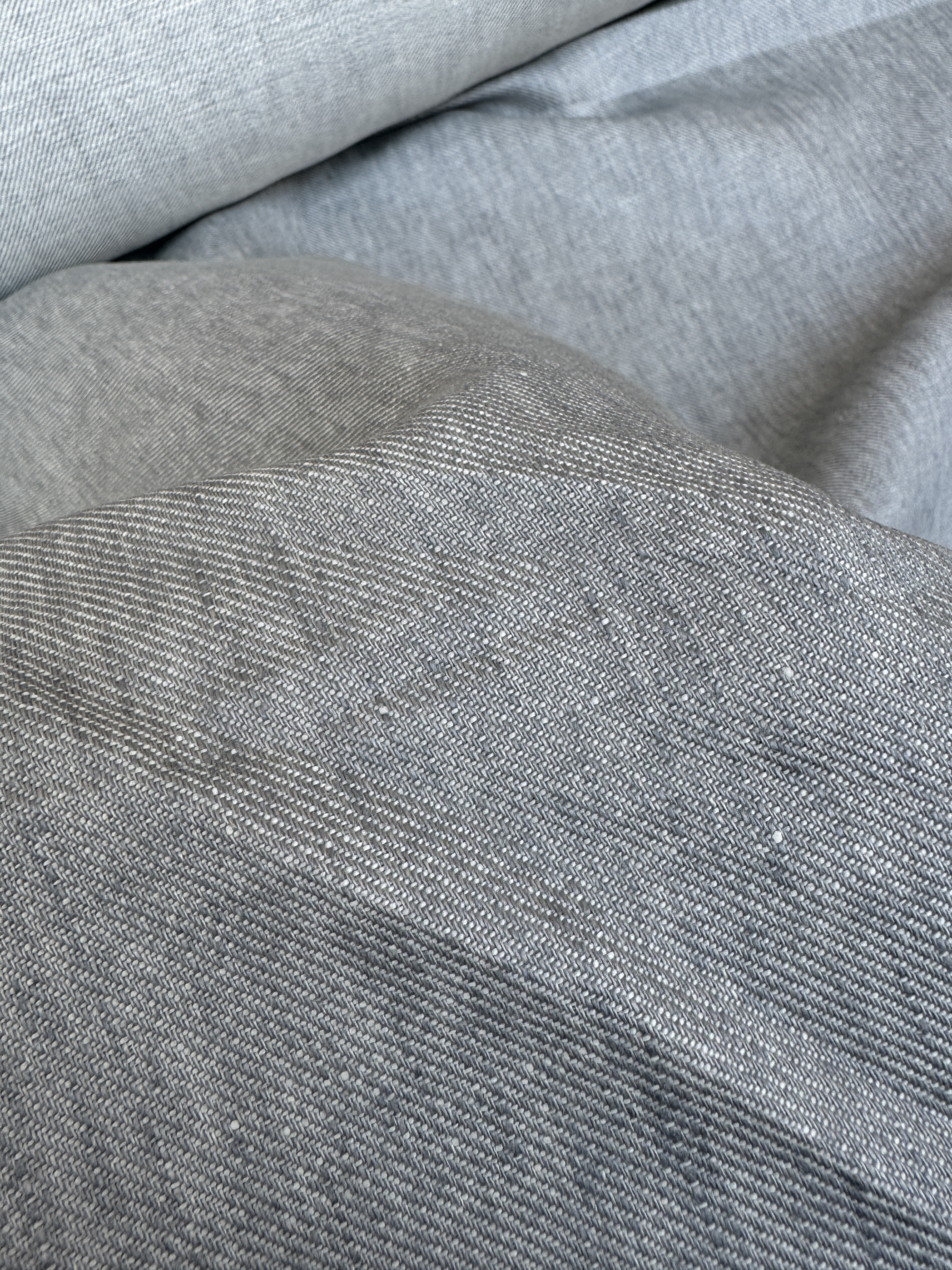 Heavyweight High-Quality Thick Hemp Twill Fabric, Double-Sided Yarn-Dyed, Width 150cm Half Meter Price Other