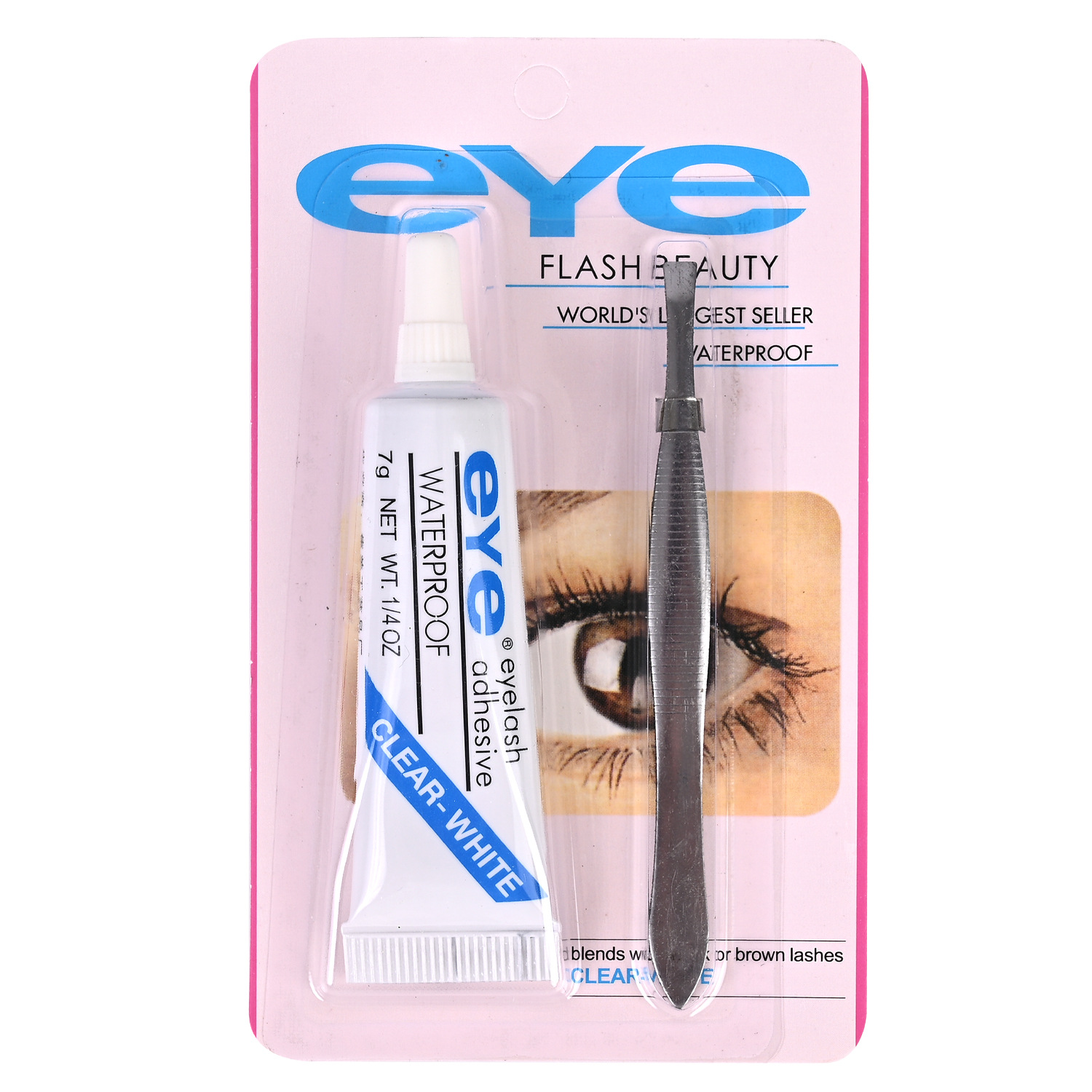 Eye False Eyelash Glue Quick-Drying Traceless 4g Self-Grafting Eyelash Glue 7g Double Eyelid Glue Bulk with Tweezers