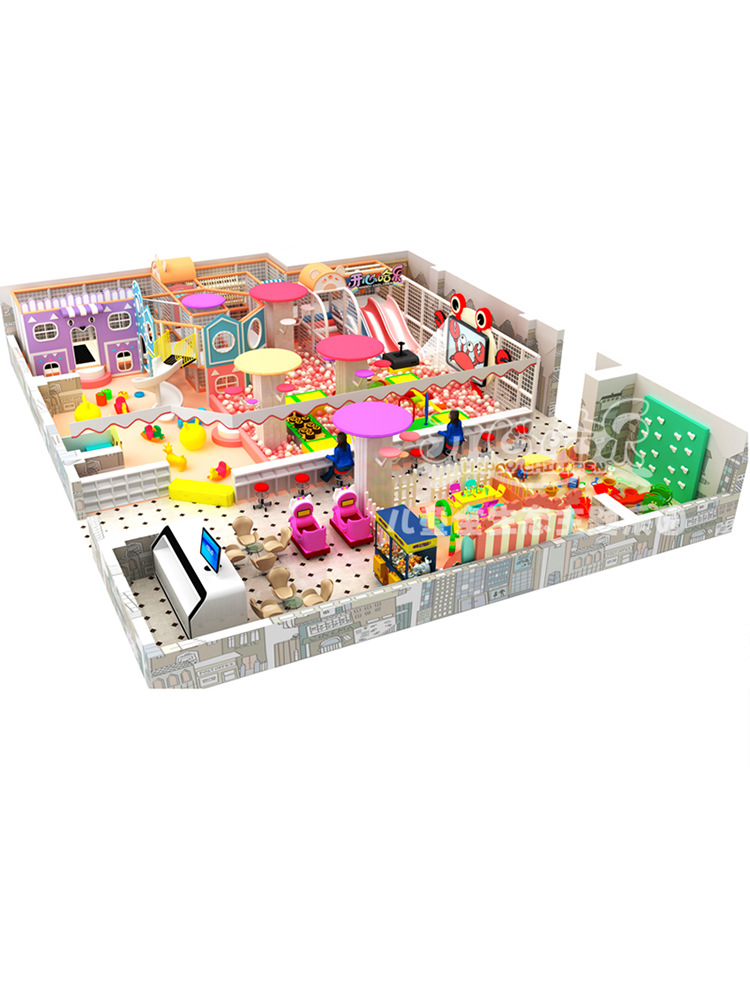 Naughty castle children's playground indoor playground equipment shopping mall atrium entertainment large trampoline recreation facilities manufacturer