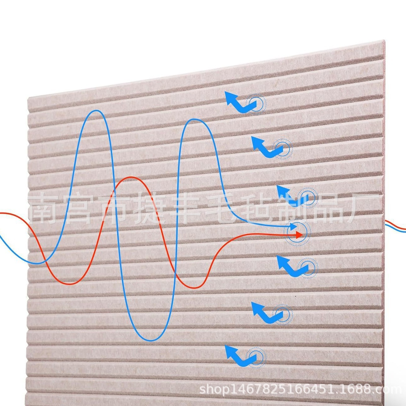 Cross-Border Special Supply of 10 Pieces of Felt Soundproofing Panels, Polyester Fiber Sound-Absorbing Panels, Soundproofing Recording Studio Piano Room Stickers, Indoor Soundproofing