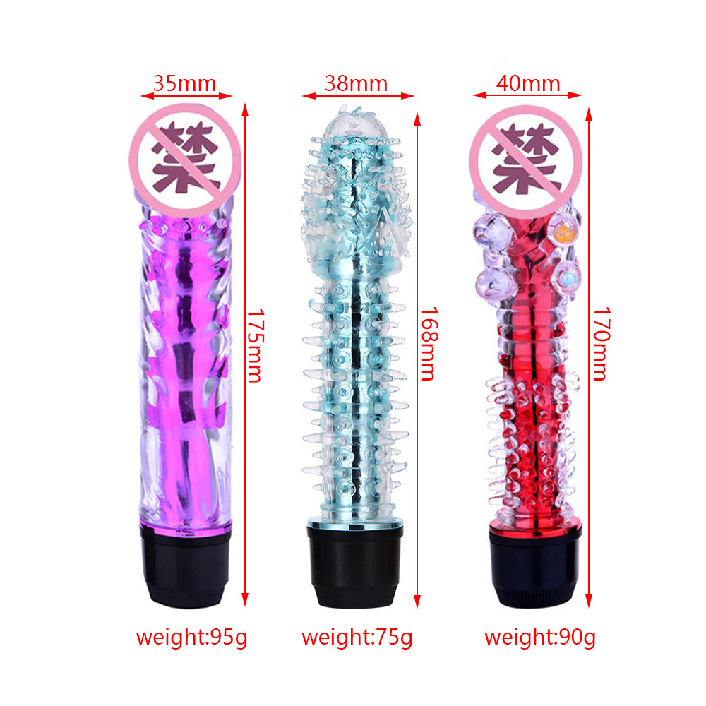 Adult sex products small bald dragon beard stick Dragon Ball stick Crystal single vibrator female masturbation dildo