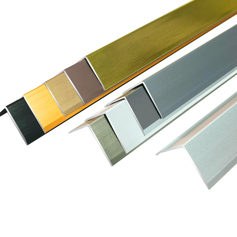 Cream wind aluminum alloy L-shaped wall protection corner strip ceramic tile edge strip male corner closing strip right angle wrapping strip protection strip