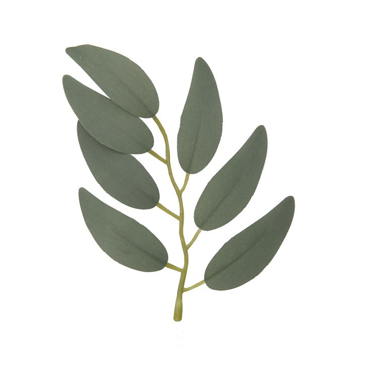 Simulation of single leaf eucalyptus leaf willow multi-size wedding decoration fake flowers hand-made factory wholesale
