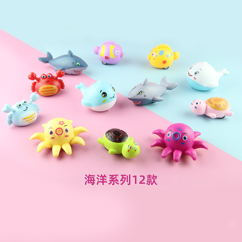 Cartoon animal back car cute pet car cartoon car baby catch baby machine twist egg small toy small gift manufacturers