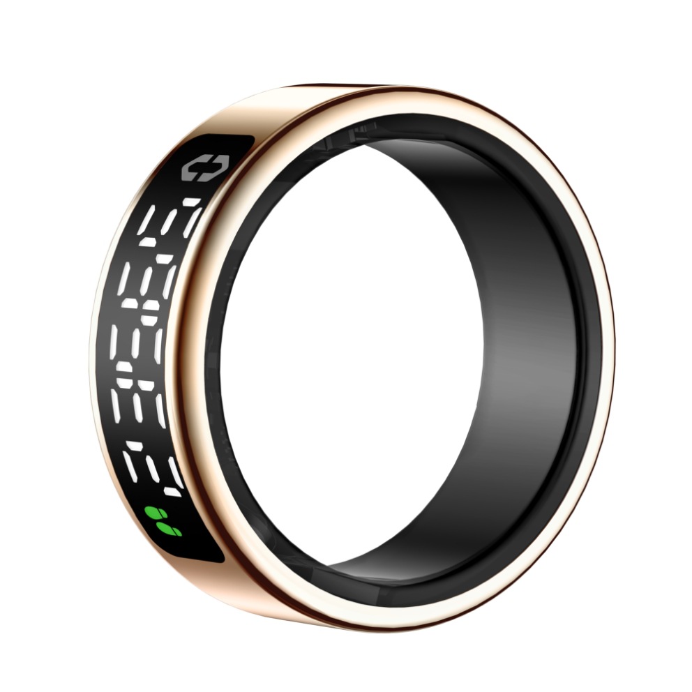 SY01 smart ring with display touch charging stand page turning photo smart ring heart rate blood oxygen sleep