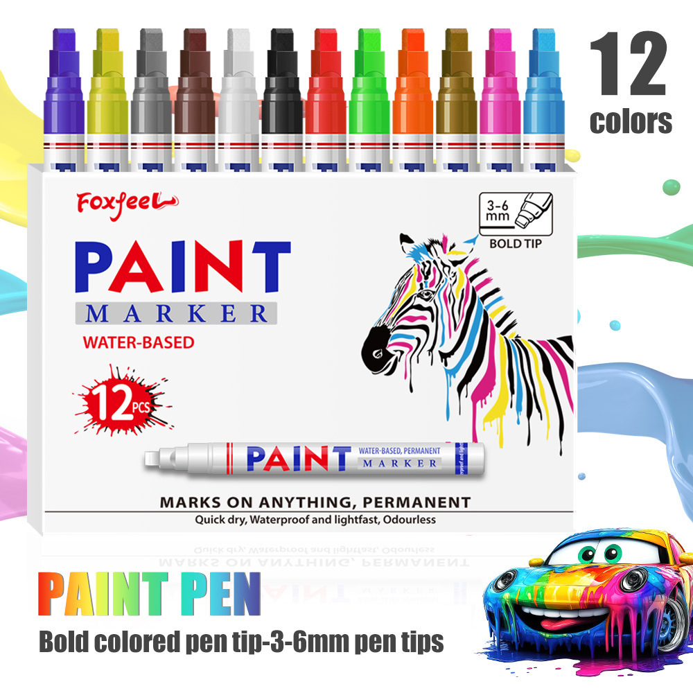 6мм большой маркер для металла масляный маркер большой емкости