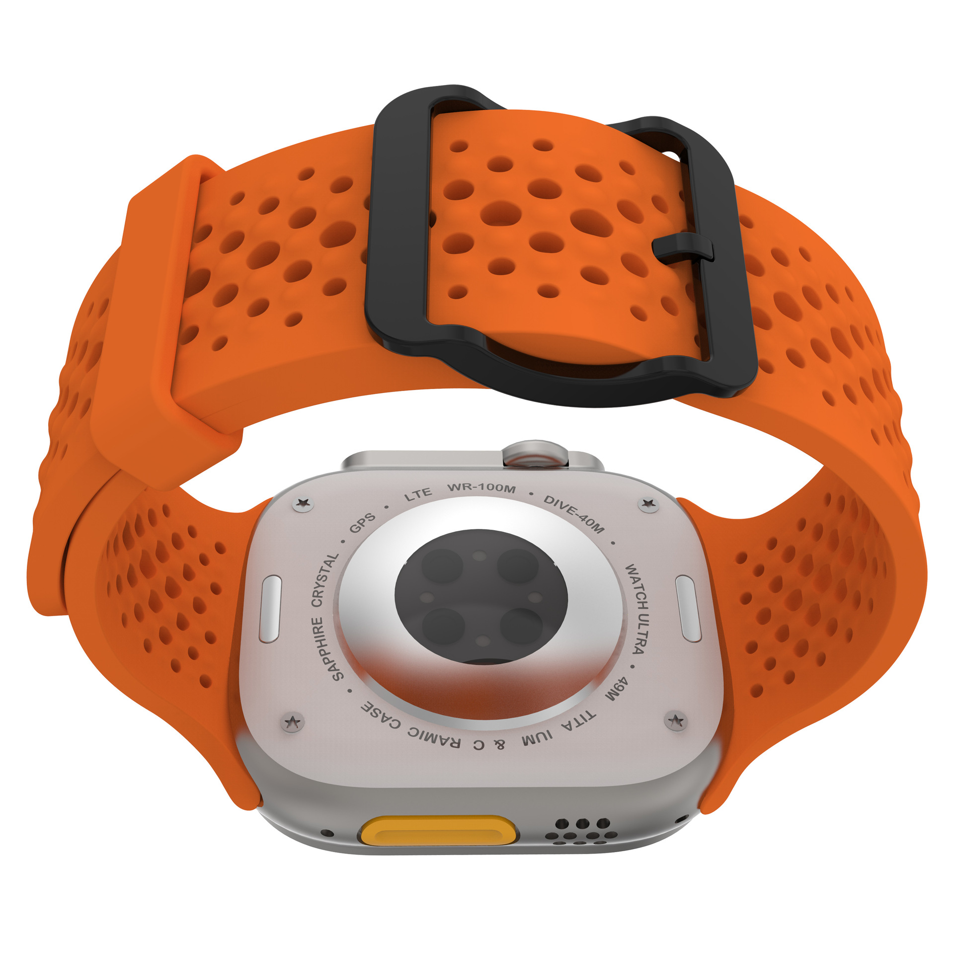 Suitable for apple watch Ultra9876543210 generation se millet hole breathable silicone watch band new