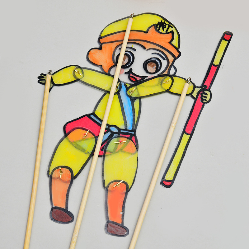 Intangible Cultural Heritage Shadow Play DIY Handmade Operating Rod Material Accessories Props Support Rod Joystick Production for Toddlers and Kidsren