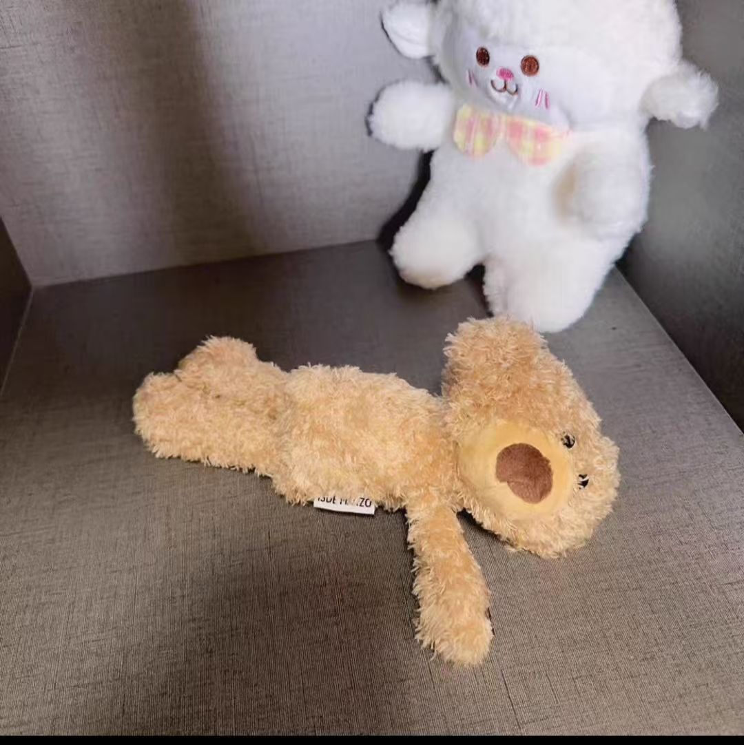 Recently 2025 cartoon plush cute lying bear clothes pants accessories pin doll doll