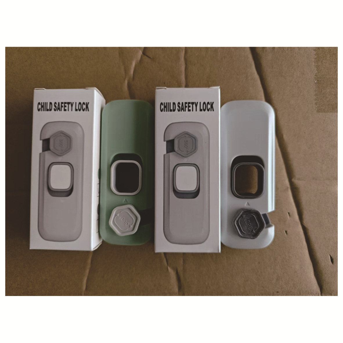 Cross-Border Child Safety Lock Baby Anti-Pinch Door Lock Cabinet Door Lock Protection Refrigerator Drawer Lock Export