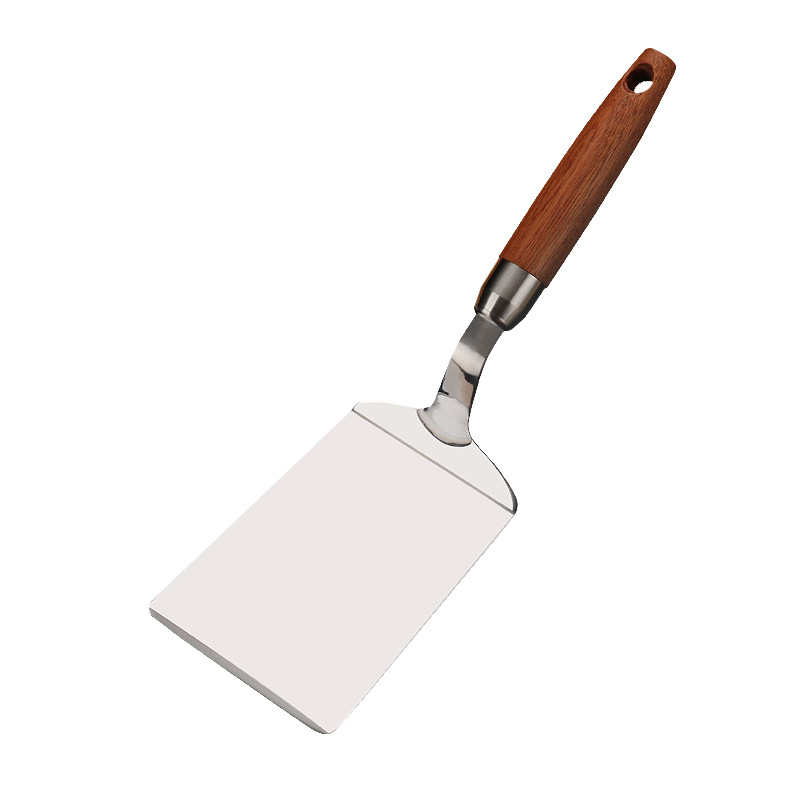 Stainless Steel Cuisine Teppanyaki Steak Shovel Pizza Shovel Pancake Hand Cake Tool Raw Fried Shovel Kitchenware Wholesale