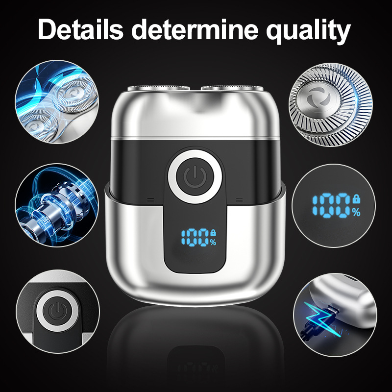 Hot Selling New Electric Shaver Rechargeable Men's Shaver Magnetic Head Mini Portable Washable Shaver