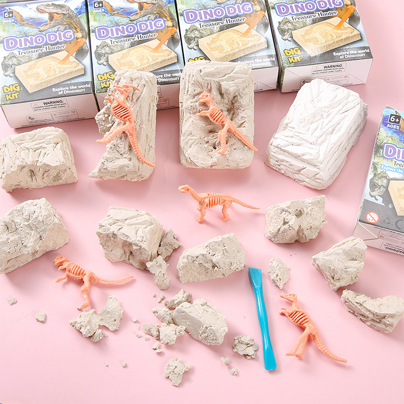Archaeological Digging Toys Children's diy Handmade Dinosaur Fossil Egg Digging Toys Kindergarten Small Gifts