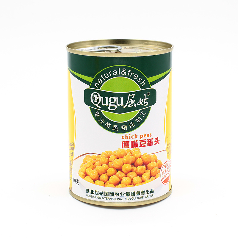 Canned Chickpeas 400G/Can Ready-To-Eat Canned Beans Factory Straight-Haired Vegetable Cans Support Cross-Border