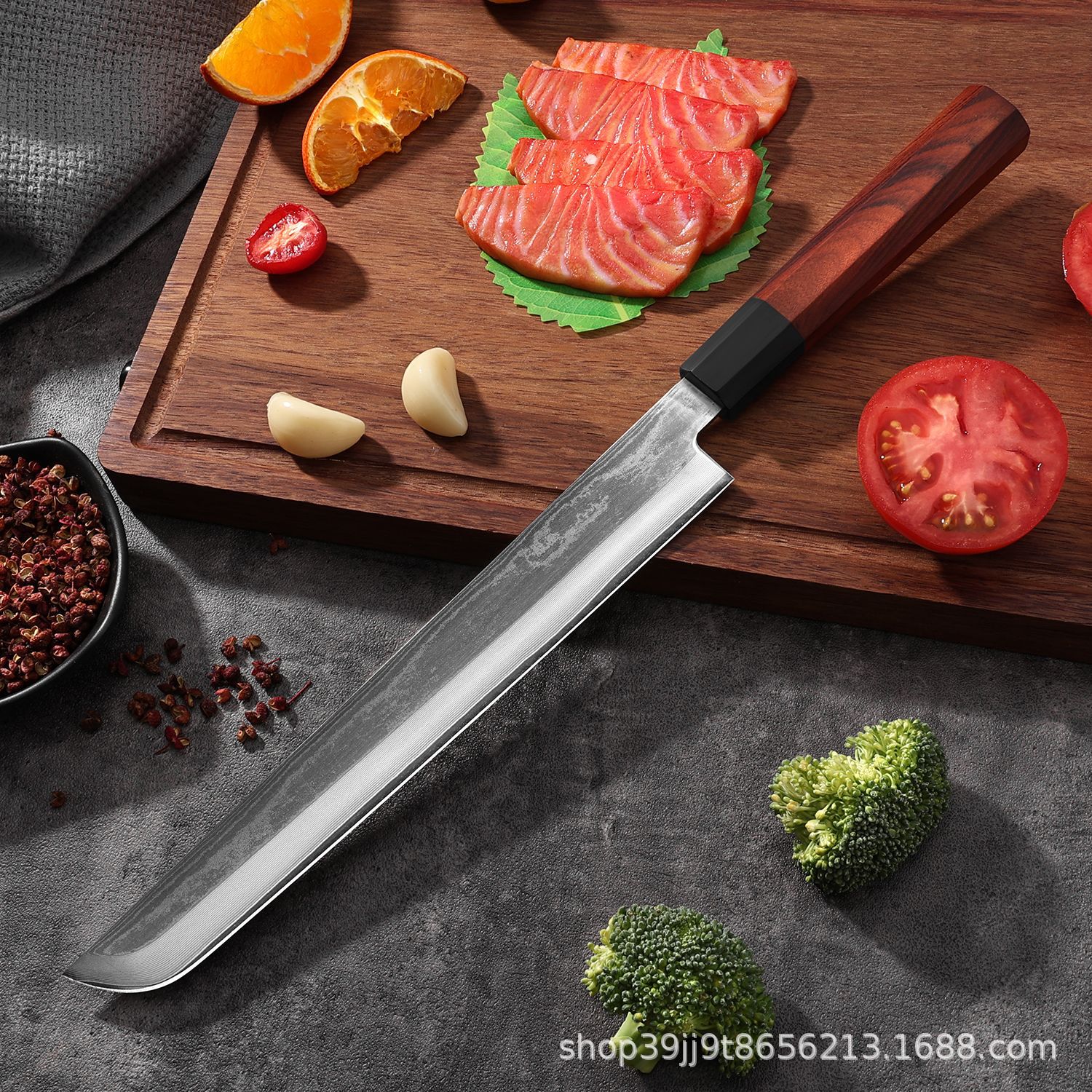 Japanese kitchen knife meat knife Japanese cutting weapon: first pill willow blade kitchen knife, precise slice shows extraordinary