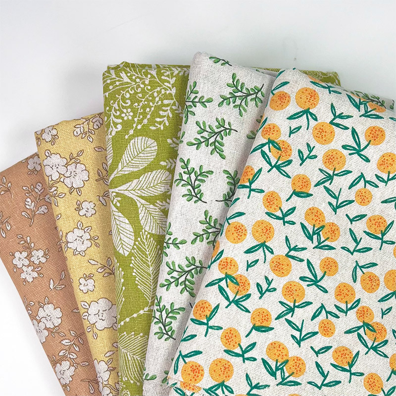 [In Stock m price] Pastoral small floral cloth floral cloth cotton linen fabric tablecloth sofa cover cloth curtain fabric