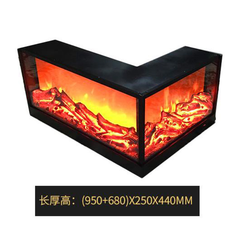 Large wholesale electronic fireplace arc shaped decorative fireplace core simulation fire embedded electronic fireplace heater